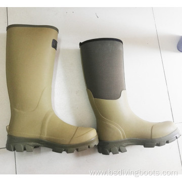 Cheap price customized rubber neoprene boots rubber heel